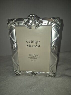 Vintage Godinger Silver Plated Satin Finish Wedding Album Holds 100 /4 X 6 - NEW